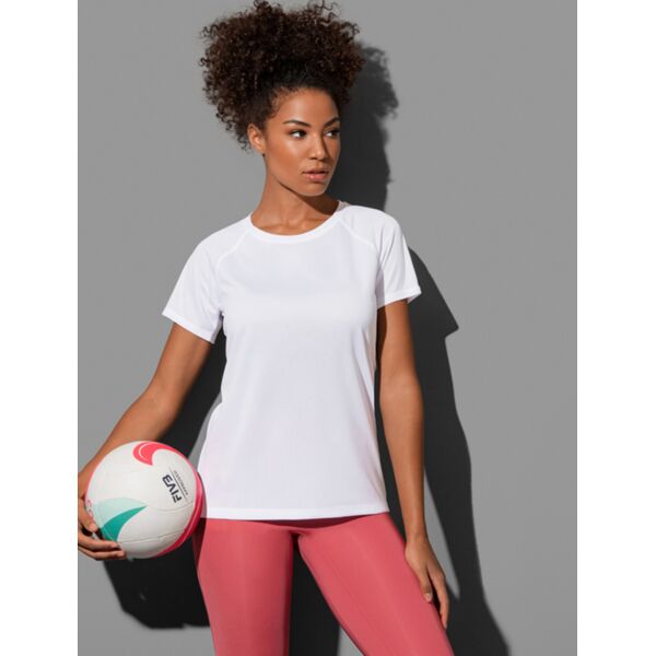 Ladies Sports Raglan Mesh T Thumbnail