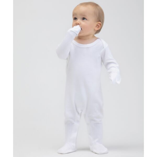 Baby organic envelope sleepsuit with mitts Thumbnail
