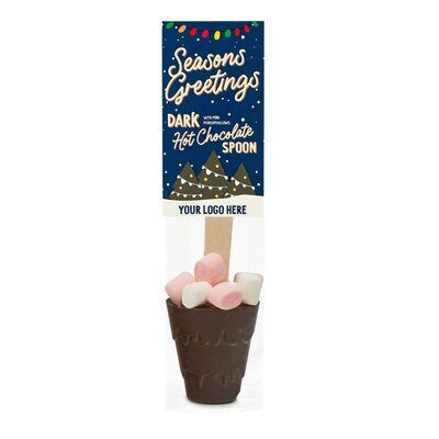 Eco Info Card - Hot Choc Spoon - Dark Chocolate with Mini Marshmallows Thumbnail