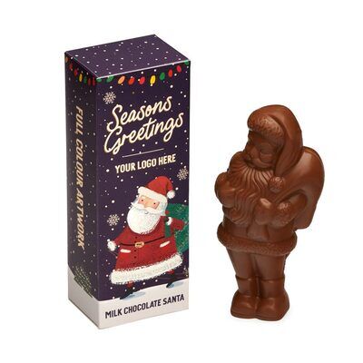 Eco Flip Top Box - Milk Chocolate - Santa Thumbnail
