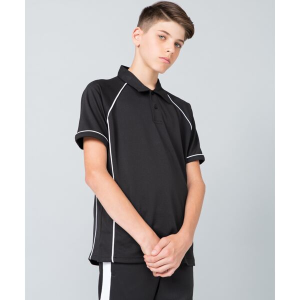 Kids Performance Piped Polo Shirt Thumbnail
